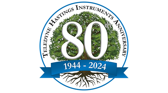 Teledyne Hastings 80th Anniversary logo